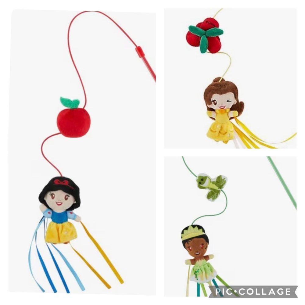 3 Princess wand Snow White Belle Tiana toys new
